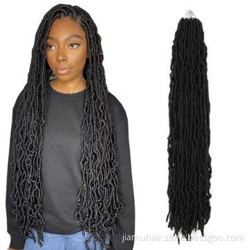 18 24 36 inch nu loc crochet hair faux locks crochet synthetic hair goddess locs crochet hair  extension